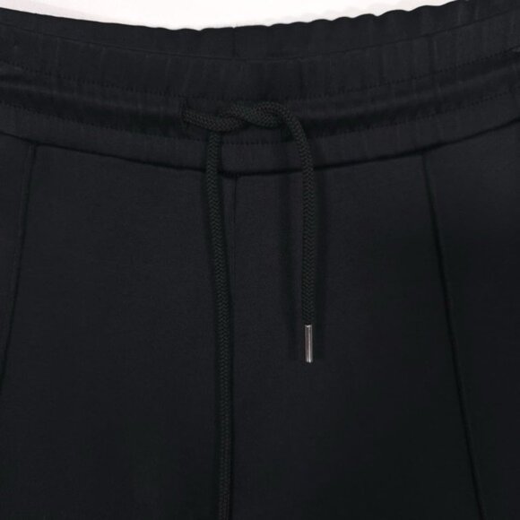 Sandro PARIS Pink Velvet Side Stripe Drawstring Black Track Pants SMALL Size 2 - Picture 10 of 15